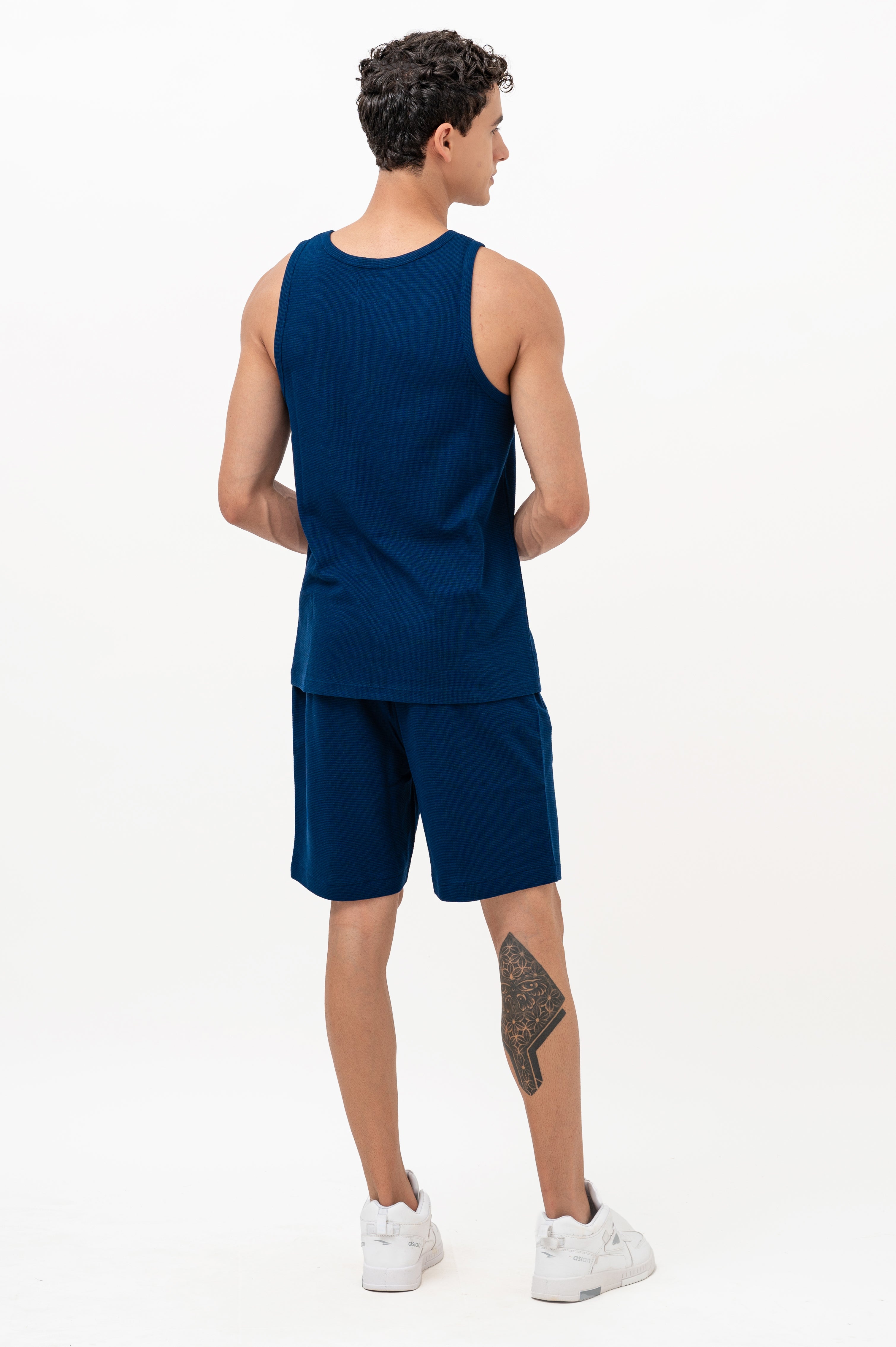 Mens Co-Ords Set with  Badge Navy