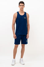 Mens Co-Ords Set with  Badge Navy