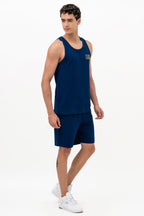 Mens Co-Ords Set with  Badge Navy