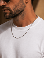Mens Crew Neck Half Sleeve Solid T-Shirt with Contrast Cuff & Rib White