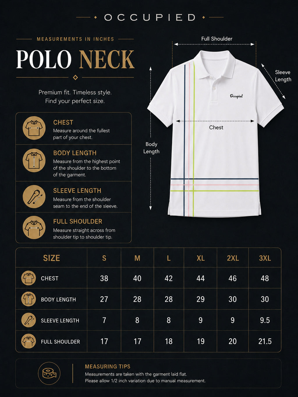 Mens Polo Neck Half Sleeve T-Shirt with Cut and Sew Contrast Sleeve White