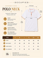 Mens Polo Neck Half Sleeve T-Shirt with Contrast Placket Print & Zipper White
