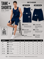 Mens Co-Ords Set with  Badge Navy