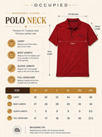 Mens Polo Neck Half Sleeve T-Shirt with Collar & Placket Fusing Maroon